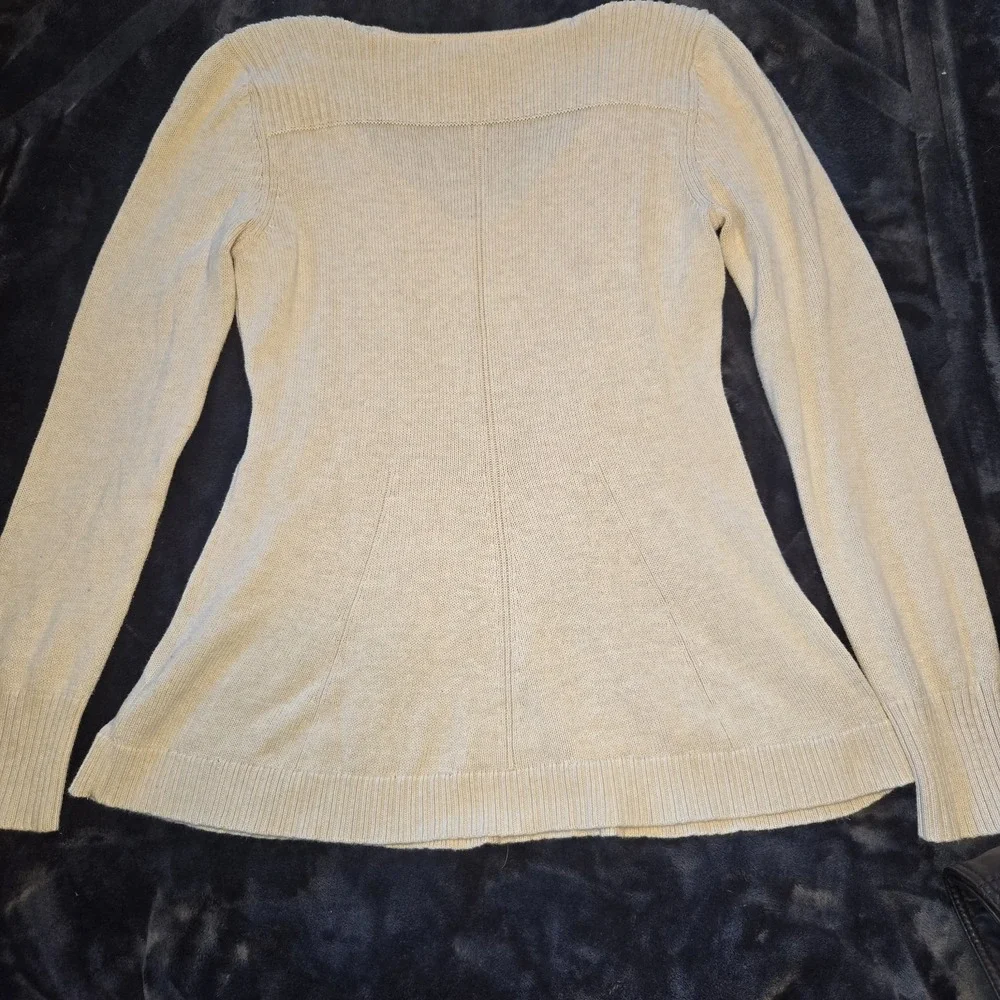 Calvin Klein Jeans‎ Tan V-Neck Sweater Women's Size Large